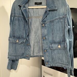 Able Light Blue Jean Jacket with Button Details